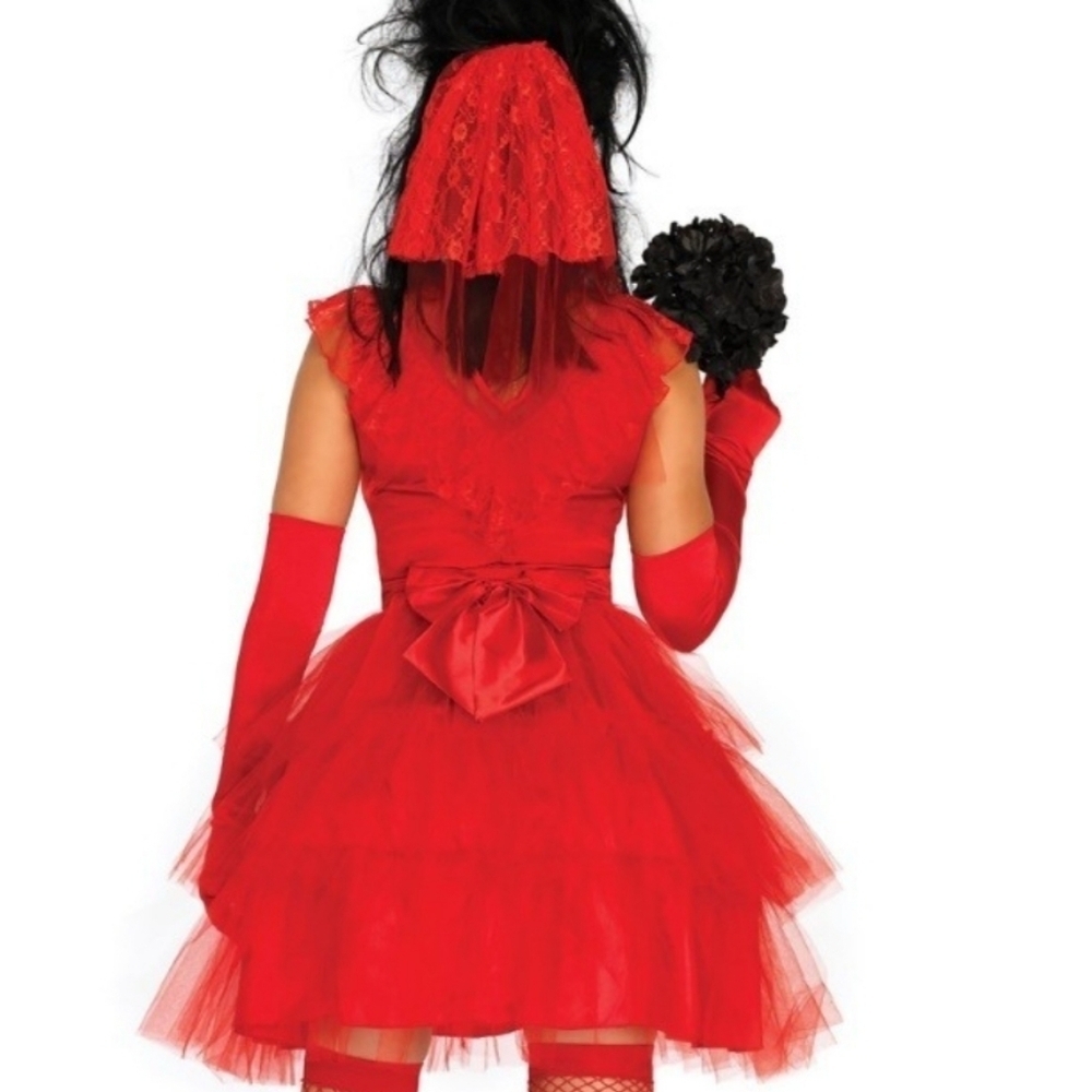 Leg Avenue Lydia Deetz Beetle Bride Costume - Picture 3 of 13